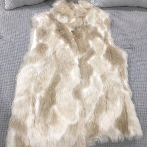 Faux fur vest